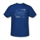 Star Trek Shirt Phaser Prints Royal Blue T-Shirt