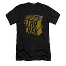Star Trek Shirt Slim Fit 3D Logo Black T-Shirt