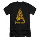 Star Trek Shirt Slim Fit Delta Crew Black T-Shirt