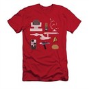 Star Trek Shirt Slim Fit Gift Set Red T-Shirt