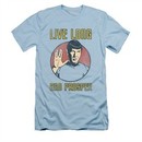 Star Trek Shirt Slim Fit Live Long Light Blue T-Shirt