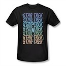 Star Trek Shirt Slim Fit Multi Logo Black T-Shirt