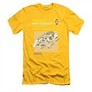 Star Trek Shirt Slim Fit Shuttle Manual Gold T-Shirt