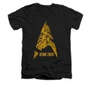 Star Trek Shirt Slim Fit V-Neck Delta Crew Black T-Shirt