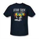 Star Trek Shirt Vector Crew Navy T-Shirt