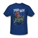 Star Trek Shirt Vulcan Battle Royal Blue T-Shirt