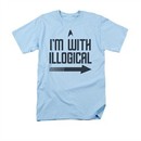 Star Trek Shirt With Illogical Light Blue T-Shirt