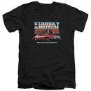 Starsky And Hutch Slim Fit V-Neck Shirt Bay City Black T-Shirt