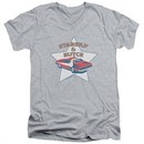 Starsky And Hutch Slim Fit V-Neck Shirt Torino Athletic Heather T-Shirt