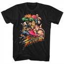 Street Fighter Shirt Group Photo Black T-Shirt