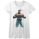Street Fighter Shirt Juniors RYU White T-Shirt