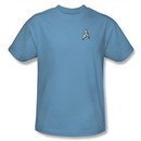 Star Trek Shirt Science Uniform Adult Carolina Blue Tee T-Shirt