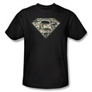 Superman T-shirt  All About The Benjamins Money Adult Black Tee Shirt