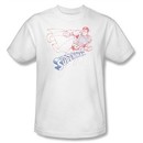 Superman T-shirt DC Comics Sketch Adult White Superhero Tee Shirt