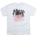 Suicide Squad Kids Shirt Splatter White T-Shirt