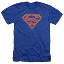 Supergirl Shirt Logo Heather Royal Blue T-Shirt