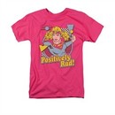 Supergirl Shirt Positively Rad Adult Hot Pink Tee T-Shirt