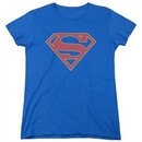 Supergirl Womens Shirt Logo Royal Blue T-Shirt