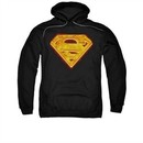 Superman Hoodie Hot Steel Shield Black Sweatshirt Hoody