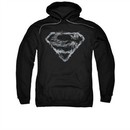Superman Hoodie Smoke Shield Black Sweatshirt Hoody