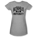 Superman Juniors Shirt DC Comics Metropolis University Grey T-Shirt