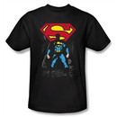 Superman Kids T-shirt DC Comics Dark Alley Logo Black Tee Youth