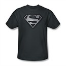 Superman Shirt Duct Tape Shield Charcoal T-Shirt