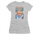 Superman Shirt Juniors Comic No.1 Silver T-Shirt