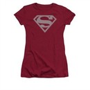 Superman Shirt Juniors Crimson & Gray Cardinal T-Shirt