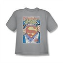 Superman Shirt Kids Comic No.1 Silver T-Shirt