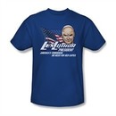 Superman Shirt Lex Luthor For President Royal Blue T-Shirt