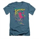 Superman Shirt Slim Fit Super Spray Slate T-Shirt