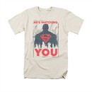 Superman Shirt Watching You Cream T-Shirt