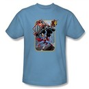 Superman T-shirt Pick Up My Truck Adult Royal Blue Tee Shirt