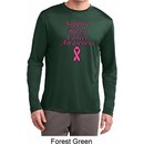 Support Breast Cancer Awareness Dry Wicking Long Sleeve
