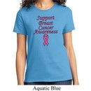 Support Breast Cancer Awareness Ladies T-shirt