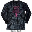 Support Breast Cancer Awareness Long Sleeve Tie Dye Shirt