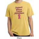 Support Breast Cancer Awareness Pigment Dyed T-shirt