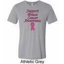 Support Breast Cancer Awareness Tri Blend Tee