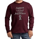 Support Carcinoid Cancer Awareness Kids Long Sleeve