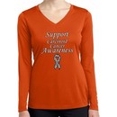 Support Carcinoid Cancer Awareness Ladies Dry Wicking Long Sleeve
