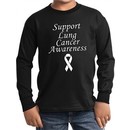Support Lung Cancer Awareness Kids Long Sleeve