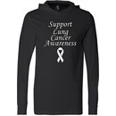 Support Lung Cancer Awareness Lightweight Hoodie