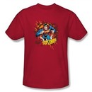 Superman Kids T-Shirt Sorry About The Wall Superhero Red Tee Youth