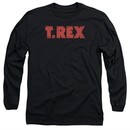 T.Rex Shirt Logo Long Sleeve Black Tee T-Shirt