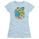 Teen Titans Go Shirt Juniors GO! Light Blue T-Shirt