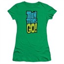Teen Titans Go Shirt Juniors Logo Kelly Green T-Shirt