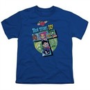 Teen Titans Go Shirt Kids T Royal Blue T-Shirt
