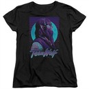 Teen Wolf Womens Shirt Headphone Wolf Black Tee T-Shirt