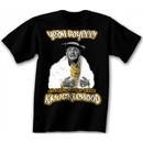 Three Stooges T-shirt Curly in the Knucklehood Adult Black Tee Shirt
